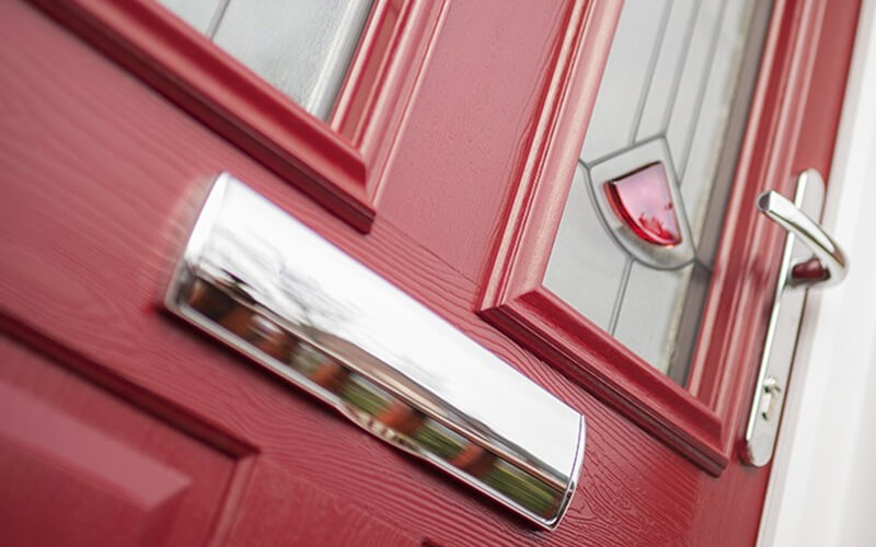 Red Solidor Composite door