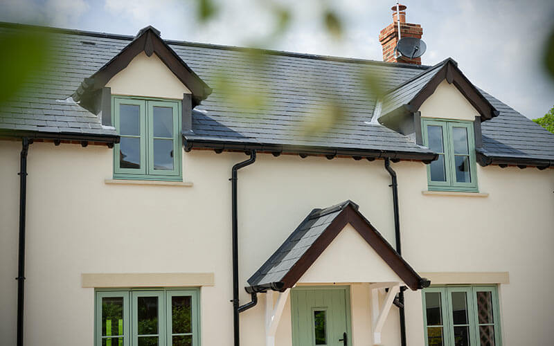 Residence Collection flush sash Chartwell Green